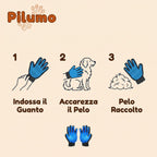 Come funzionano i guanti per la toelettatura Pilumo