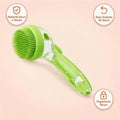 Spazzola da Bagno Verde con Dispenser Shampoo