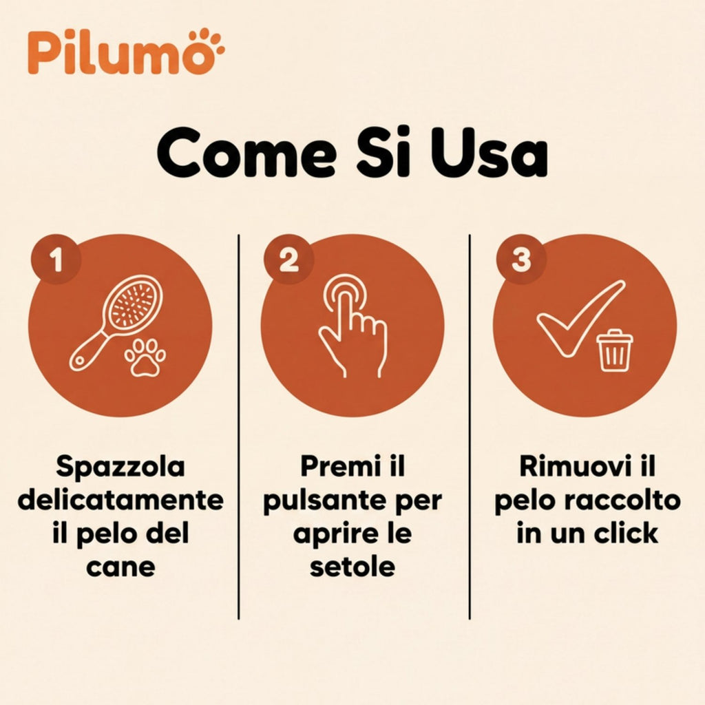 Spazzola autopulente districante - come si usa